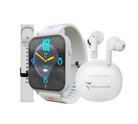 TECHMADE DREAMER CASSA WHITE+CINTURINO WHITE+CINTURINO PATTERN ACQUATIC LINE+EAR