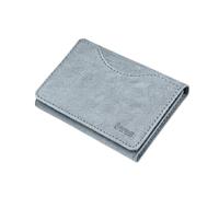 TECHMADE Etres Portafoglio Magnetico - Design Jeans - Portacarte MagSafe Compatibile per iPhone - Protezione RFID - 6 Slot Carte + Tasca Contanti - Slim, Unisex, Antiscivolo (light blu)