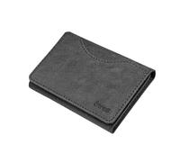 TECHMADE Etres Portafoglio Magnetico - Design Jeans - Portacarte MagSafe Compatibile per iPhone - Protezione RFID - 6 Slot Carte + Tasca Contanti - Slim, Unisex, Antiscivolo (nero)