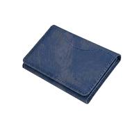 TECHMADE Etres Portafoglio Magnetico - Design Storm - Portacarte MagSafe Compatibile per iPhone - Protezione RFID - 6 Slot Carte + Tasca Contanti - Slim, Unisex, Antiscivolo (blu)