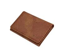 TECHMADE Etres Portafoglio Magnetico - Design Storm - Portacarte MagSafe Compatibile per iPhone - Protezione RFID - 6 Slot Carte + Tasca Contanti - Slim, Unisex, Antiscivolo (marrone)