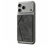 TECHMADE ETRES Portafoglio Magnetico ICON Easy - Compatibile con iPhone 17/16/15/14/13/12 - Protezione RFID, in PU Leather - 6 Carte + Tasca Contanti - Compatto, Unisex, Antiscivolo (Black)
