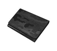 TECHMADE ETRES Wallet Flat Camouflage - Portafoglio Slim Uomo Donna, Ultra Sottile, RFID, Tasca per Contanti, Design Militare Moderno (BLACK CAM)