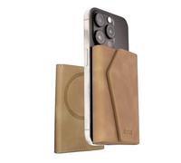 TECHMADE ETRES Wallet Smart ICON Easy - Portafoglio MagSafe con Porta Carte RFID, Ultra-Slim, Compatibile con iPhone, Design Minimal, Nero Opaco (light brown)