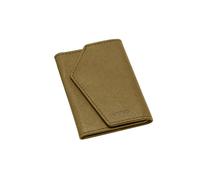 TECHMADE ETRES Wallet Smart ICON Easy - Portafoglio MagSafe con Porta Carte RFID, Ultra-Slim, Compatibile con iPhone, Design Minimal, Nero Opaco (saffiano beige)