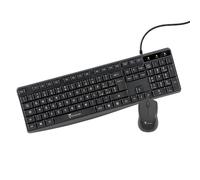 Techmade Kit Combo Tastiera e Mouse Wireless per Windows e Mac | Mouse ergonomico| Tastiera Dimensioni Standard | Tastierino | Layout Italiano QWERTY (Usb - CONNETTIVITA CON FILO)