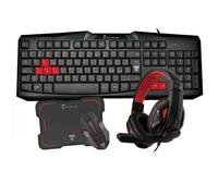 Techmade Kit Tastiera + Mouse Wireless + Tappetino + Cuffia Gaming - TM-GAMINGSET2