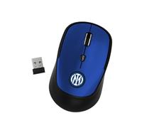 TECHMADE Mouse Wireless Inter| Design Ufficiale Squadra | Tecnologia Senza Fili | Sensore Ottico Preciso | Ergonomico e Silenzioso | Plug & Play (COMPATTO BLU)