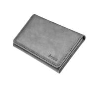 TECHMADE Portafoglio Etres Magnetico wallet Slim Compatibile con MagSafe per iPhone 16/15/14/13/12 Serie, Porta Carte in PU Blocco Rfid protezione, fino a 6 carte + contanti (GRIGIO SENZA TASCA)