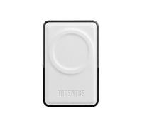 TECHMADE Powerbank MagSafe 5000 mAh Juventus - Compatibile Anche con Dispositivi Android - Ricarica Veloce, Ultra Sottile, Leggero - Cavo USB-C Incluso (BIANCO 5000 mAh - pelle sintetica)