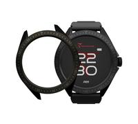 TECHMADE Rocks 2.0 Smartwatch Uomo Donna Display FullTouch, Chiamate Bluetooth, Notifiche WhatsApp, Contapassi, Cardiofrequenzimetro, Sonno, sport (CINTURINO NERO-COVER NERA E GRIGIO SCURO)