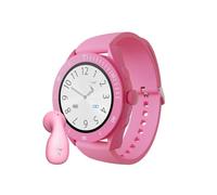 TECHMADE - Smartwatch con Chiamate Bluetooth | Auricolare Incluso | Cardiofrequenzimetro, SpO2 | Monitoraggio Sport e Sonno | Notifiche App | Funzione SOS | IP67 Resistente, Rosa, UNICA-REGOLABILE