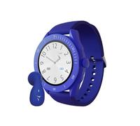 TECHMADE - Smartwatch con Chiamate Bluetooth | Auricolare Incluso | Cardiofrequenzimetro, SpO2 | Monitoraggio Sport e Sonno | Notifiche App | Funzione SOS | IP67 Resistente, Blu, UNICA-REGOLABILE