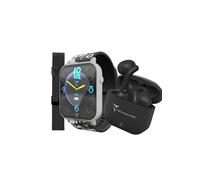 Techmade Smartwatch Dreamer Bundle Pacchetto - Smartwatch con accessori set: cinturini intercambiabili, cavo di ricarica, protezione schermo e borsa per il trasporto, set completo per tutti i giorni e