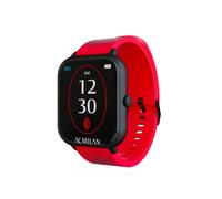 TECHMADE MILAN Smartwatch ufficiale cassa nera cinturino rosso | Techmade NO SIZE