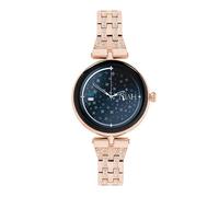 TECHMADE Smartwatch Niah Lyra, orologio digitale gioiello, schermo AMOLED, chiamate, notifiche, funzione SOS, sport, compatibile con IOS e android (MAGLIA MET MEDIA GOLD ROSE)