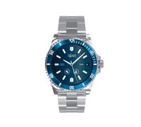 TECHMADE Smartwatch Niah Neptune, orologio digitale uomo - Cinturino in silicone nero Stile Sportivo, Display AMOLED, Monitoraggio Salute e Notifiche, chiamate, notifiche, funzione SOS, (BLU)