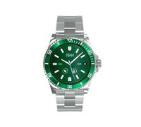 TECHMADE Smartwatch Niah Neptune, orologio digitale uomo - Cinturino in silicone nero Stile Sportivo, Display AMOLED, Monitoraggio Salute e Notifiche, chiamate, notifiche, funzione SOS, (VERDE)