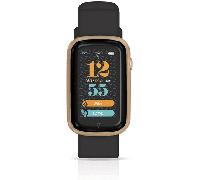TechMade Smartwatch Steps Black Golden Rose