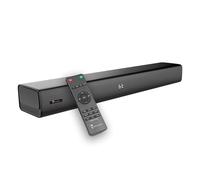 TECHMADE Soundbar Tv 2.1 con Subwoofer Integrato - HDMI ARC, Bluetooth, AUX, Ottico - Picco 80W, Audio Potente, Bassi Profondi - Telecomando Incluso - Compatta, installazione rapida su parete o mobile