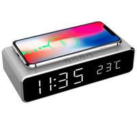 TECHMADE SVEGLIA DIGITALE TM-W258-BK CON FUNZIONE DI RICARICA WIRELESS - NERO**PUOI PAGARE ANCHE ALLA CONSEGNA!!!**