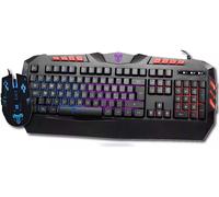 Techmade Tastiera + Mouse Gaming Led Retroilluminata Keyboard Usb Pc Computer