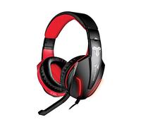 Techmade TM-FL1 Set Cuffie, Rosso/Nero