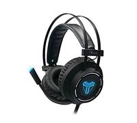 CUFFIA CON MICROFONO TECHMADE GAMING PER CONSOLE PC LAPTOP SMARTPHONE LED BLU