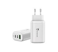 TECHMADE CARICABATTERIE USB-C/USB-A 65W FAST CHARGE (TM-P937-WH) BIANCO**PUOI PAGARE ANCHE ALLA CONSEGNA!!!**