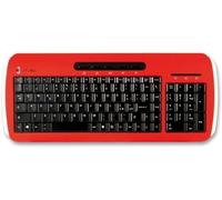 Techmade VKL-930-MILAN AC Milan 1899 Tastiera, Multimedia, Layout Italiano, Rosso/Nero