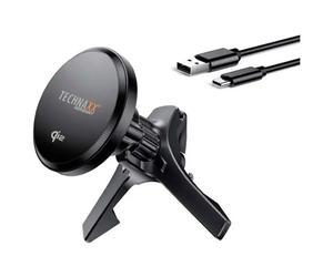 Technaxx 5260 Caricatore a induzione 15 W TX-323 Uscite Standard Qi Nero