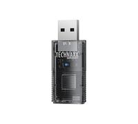 Technaxx Adattatore USB Wireless per CarPlay e Android Auto - Compatibile con iPhone e Android, WiFi 2.4/5GHz, Bluetooth 4.2, USB-C + Adattatore 90°, Plug & Play -TX-346