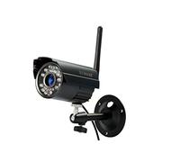 Technaxx Germany Set di videocamere di sorveglianza per esterni Wireless Plug & Play Trasmissione LCD Monitor da 7 pollici PIR Visione diurna e notturna Microfono integrato TX-28