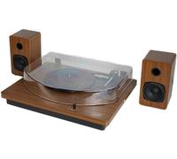 Technaxx Giradischi Bluetooth con Altoparlanti Stereo - Giradischi a 3 Velocità (33/45/78 RPM), Digitalizzazione USB, Uscita RCA, Ingresso AUX, Altoparlanti 2x15W - TX-188