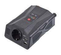Technaxx Inverter per auto da 12 V a 230 V, certificato TÜV Rheinland, inverter per auto con 1 spina Schuko e 2 porte USB, potenza 300 W/600 W (punta), convertitore di tensione TE24