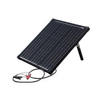 Technaxx Pannello Solare Portatile 50W Monocristallino con Controller LCD Kit Caricatore Solare con 2 USB 18V 2.78A Pannello Solare per Campeggio Giardino Camper Batterie 12V LiFePO4 AGM Gel - TX-214