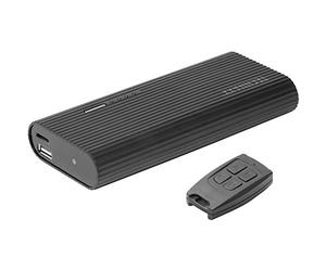 Technaxx Power Bank 6000mAh con Fotocamera FullHD Supporto per Scheda Micro-SD IR Funzione di Visione Notturna Telecomando Caricatore Portatile TX-92