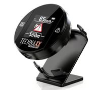 Technaxx Rilevatore di Radar con Blitzer.de - Dispositivo di Allerta con Display, Avvisi su Limiti di Velocità e Pericoli, Visualizzazione in Tempo Reale, Attivazione Automatica - TX-388