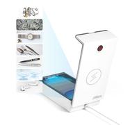 Technaxx scatola per la disinfezione a raggi UV per telefoni cellulari e oggetti TX-148 - Elimina batteri e virus fino 99,9%, comparto per oli aromatici, ricarica 5W per tutti i telefoni cellulari