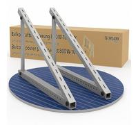 Technaxx Staffe di montaggio per centrali elettriche da balcone PRO TX-309 - Supporto e supporto per pannello solare regolabile per 800-1000 W - Staffe resistenti per balcone, parete e terra