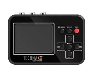 Technaxx TX-182 Digitalizzatore di video retrò con un display da 6 cm per Video8, Hi8, SVHS, VHS, VCD, DVD, VCR, DV - Salva i video sulla scheda di memoria - Digitalizza facilmente i tuoi vecchi film