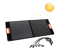 Technaxx TX-206 Pannello solare pieghevole da 100W, caricatore solare monocristallino portatile per tutte le centrali di alimentazione comuni con le uscite USB-A/USB-C/XT60/DC7909/MC4/Anderson