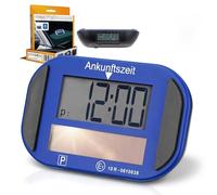 Technaxx TX-337 Disco orario elettronico Solare - Timer Automatico da parcheggio per Auto con sensore di Movimento, Doppio Display e Ricarica Solare - Accessorio Smart per Veicoli