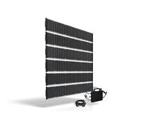 Technaxx TX-356 Recinzione solare bifacciale 480W - Kit completo con 6x 80W moduli solari PERC monocristallini, inverter 800W & cavo Schuko - Privacy & energia solare - Efficienza 17,5%