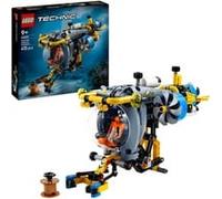 LEGO Technic Sottomarino per Esplorazioni Abissali, Giocattolo da Costruire con Eliche Mobili e Cabina Apribile, Giochi per Bambini e Bambine da 9 Anni in su, Idea Regalo di Compleanno Creativa 42201