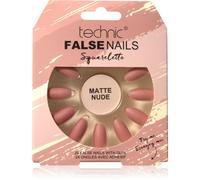 Technic Cosmetics False Nails Sqarletto Unghie finte Matte Nude 24 pz