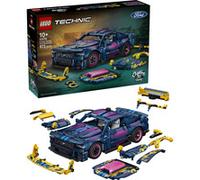 Technic Ford Mustang GT Auto dalla officina di tuning, Giochi di costruzione Giocattolo con Motore V8, Sterzo HOG, Parti Intercambiabili, da 10+, Set da costruzione, 10 anno/i, Plastica, 973 pz, 1,38