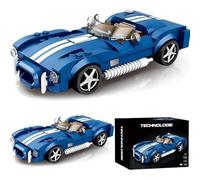 Technic, set di modellini per auto sportive Cobra S, 312 mattoncini da costruzione per auto da corsa, modello auto da corsa, giocattolo regalo per adulti e bambini