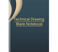 Technical Drawing Blank Notebook: Dot Grid with Squaregrid Lines and Corner Markers.