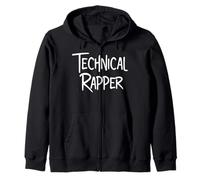 Technical Rapper Rap Bars Hip Hop MC Writer Rapping Costume Felpa con Cappuccio